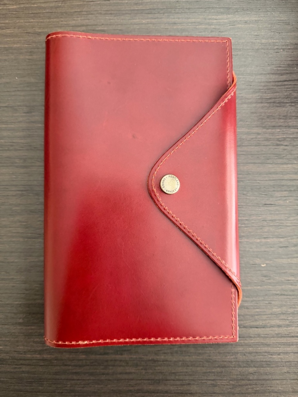 Portland Leather Red Leather Notebook Journal